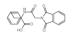 Phenylalanine,N-[(1,3-dihydro-1,3-dioxo-2H-isoindol-2-yl)acetyl]- (9CI) Structure