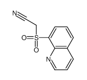 (8-Quinolylsulfonyl)acetonitrile structure