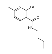 2-Chloro-6-methylnicotinic acid butylamide结构式