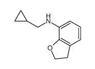N-(cyclopropylmethyl)-2,3-dihydro-1-benzofuran-7-amine结构式