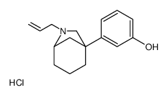 3-(7-prop-2-enyl-7-azabicyclo[3.2.1]octan-5-yl)phenol,hydrochloride结构式