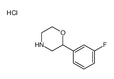 2-(3-fluorophenyl)morpholine,hydrochloride Structure