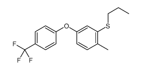 1-methyl-2-propylsulfanyl-4-[4-(trifluoromethyl)phenoxy]benzene结构式