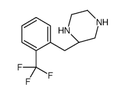 (2S)-2-[[2-(trifluoromethyl)phenyl]methyl]piperazine结构式