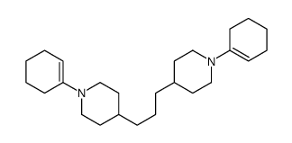 1-(cyclohexen-1-yl)-4-[3-[1-(cyclohexen-1-yl)piperidin-4-yl]propyl]piperidine Structure