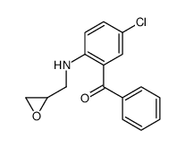[5-chloro-2-(oxiran-2-ylmethylamino)phenyl]-phenylmethanone Structure