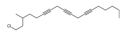 1-chloro-3-methyloctadeca-6,9,12-triyne结构式