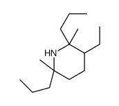 3-ethyl-2,6-dimethyl-2,6-dipropylpiperidine结构式