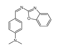 4-(1,3-benzoxazol-2-yliminomethyl)-N,N-dimethylaniline结构式