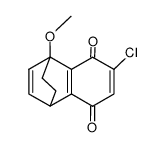 7-chloro-1-methoxy-1,4-dihydro-1,4-ethanonaphthalene-5,8-dione结构式