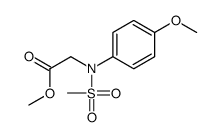 methyl 2-(4-methoxy-N-methylsulfonylanilino)acetate结构式