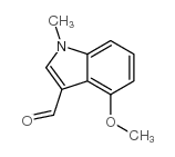 4-甲氧基-1-甲基-1H-吲哚-3-甲醛结构式