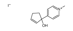 1-(1-methylpyridin-1-ium-4-yl)cyclopent-2-en-1-ol,iodide结构式
