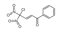 4-chloro-4,4-dinitro-1-phenylbut-2-en-1-one Structure