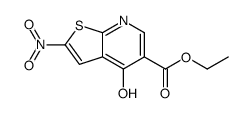 ethyl 2-nitro-4-oxo-7H-thieno[2,3-b]pyridine-5-carboxylate Structure