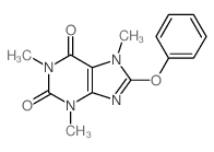 1,3,7-trimethyl-8-phenoxy-purine-2,6-dione structure
