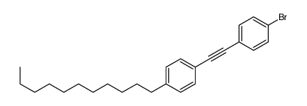 1-bromo-4-[2-(4-undecylphenyl)ethynyl]benzene结构式