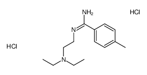 2-[amino-(4-methylphenyl)methylidene]azaniumylethyl-diethylazanium,dichloride结构式