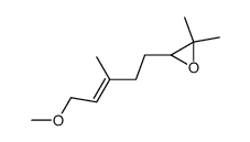 3-((E)-5-methoxy-3-methyl-pent-3-enyl)-2,2-dimethyl-oxirane结构式