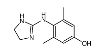 4-(4,5-dihydro-1H-imidazol-2-ylamino)-3,5-dimethylphenol Structure