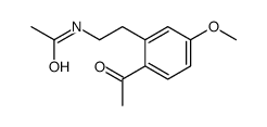 N-[2-(2-acetyl-5-methoxyphenyl)ethyl]acetamide结构式