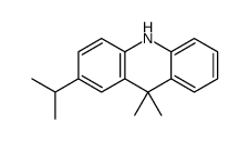 9,10-dihydro-9,9-dimethyl-2-(1-methylethyl)acridine structure