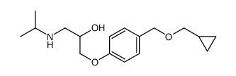 1-[4-[(Cyclopropylmethoxy)methyl]phenoxy]-3-[(1-methylethyl)amino]-2-propanol结构式