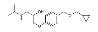 1-[4-[(Cyclopropylmethoxy)methyl]phenoxy]-3-[(1-methylethyl)amino]-2-propanol structure