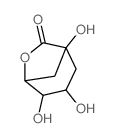 6-Oxabicyclo[3.2.1]octan-7-one,1,3,4-trihydroxy- structure