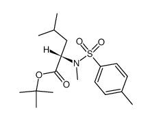 tert-butyl N-methyl-N-tosyl-L-leucinate Structure