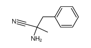 Benzenepropanenitrile,-alpha--amino--alpha--methyl- structure