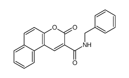 N-benzyl-3-oxobenzo[f]chromene-2-carboxamide Structure