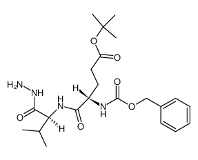 Cbz-Glu(O-t-Bu)-Val-NHNH2结构式