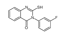 3-(3-fluorophenyl)-2-mercaptoquinazolin-4(3H)-one结构式