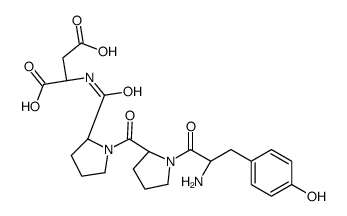 (2S)-2-[[(2S)-1-[(2S)-1-[(2S)-2-amino-3-(4-hydroxyphenyl)propanoyl]pyrrolidine-2-carbonyl]pyrrolidine-2-carbonyl]amino]butanedioic acid Structure