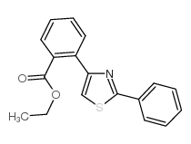 ETHYL 2-(2-PHENYL-1,3-THIAZOL-4-YL)BENZENECARBOXYLATE structure