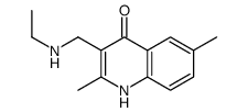 3-(ethylaminomethyl)-2,6-dimethyl-1H-quinolin-4-one结构式