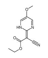 ethyl 2-cyano-2-(5-methoxy-1H-pyrimidin-2-ylidene)acetate Structure