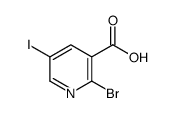 2-溴-5-碘烟酸结构式