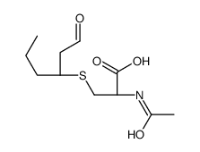 (2R)-2-acetamido-3-[(3S)-1-oxohexan-3-yl]sulfanylpropanoic acid结构式