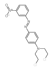 Benzenamine,N,N-bis(2-chloroethyl)-4-[2-(3-nitrophenyl)diazenyl]-结构式