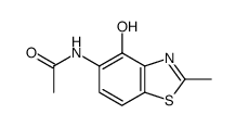 Acetamide, N-(4-hydroxy-2-methyl-5-benzothiazolyl)- (9CI) Structure