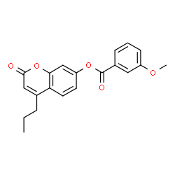 (2-oxo-4-propylchromen-7-yl) 3-methoxybenzoate Structure