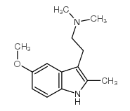 2-(5-methoxy-2-methyl-1H-indol-3-yl)-N,N-dimethylethanamine Structure