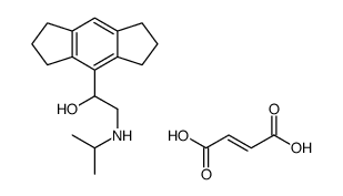 (Z)-but-2-enedioic acid,1-(1,2,3,5,6,7-hexahydro-s-indacen-4-yl)-2-(propan-2-ylamino)ethanol Structure