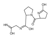 (2S)-N-(2-amino-2-oxoethyl)-1-[(2S)-5-oxopyrrolidine-2-carbonyl]pyrrolidine-2-carboxamide Structure