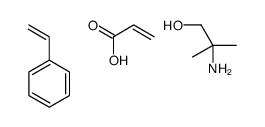 2-amino-2-methylpropan-1-ol,prop-2-enoic acid,styrene结构式