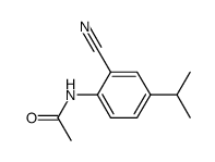 2-cyano-4-isopropylacetanilide Structure