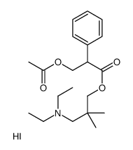 [3-(diethylamino)-2,2-dimethylpropyl] 3-acetyloxy-2-phenylpropanoate,hydroiodide Structure