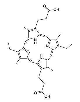 mesoporphyrin-II-biscarboxylic acid结构式